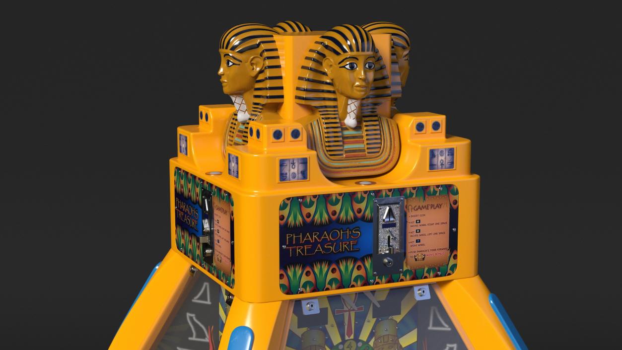 3D model Pharaoh Treasure Game Off