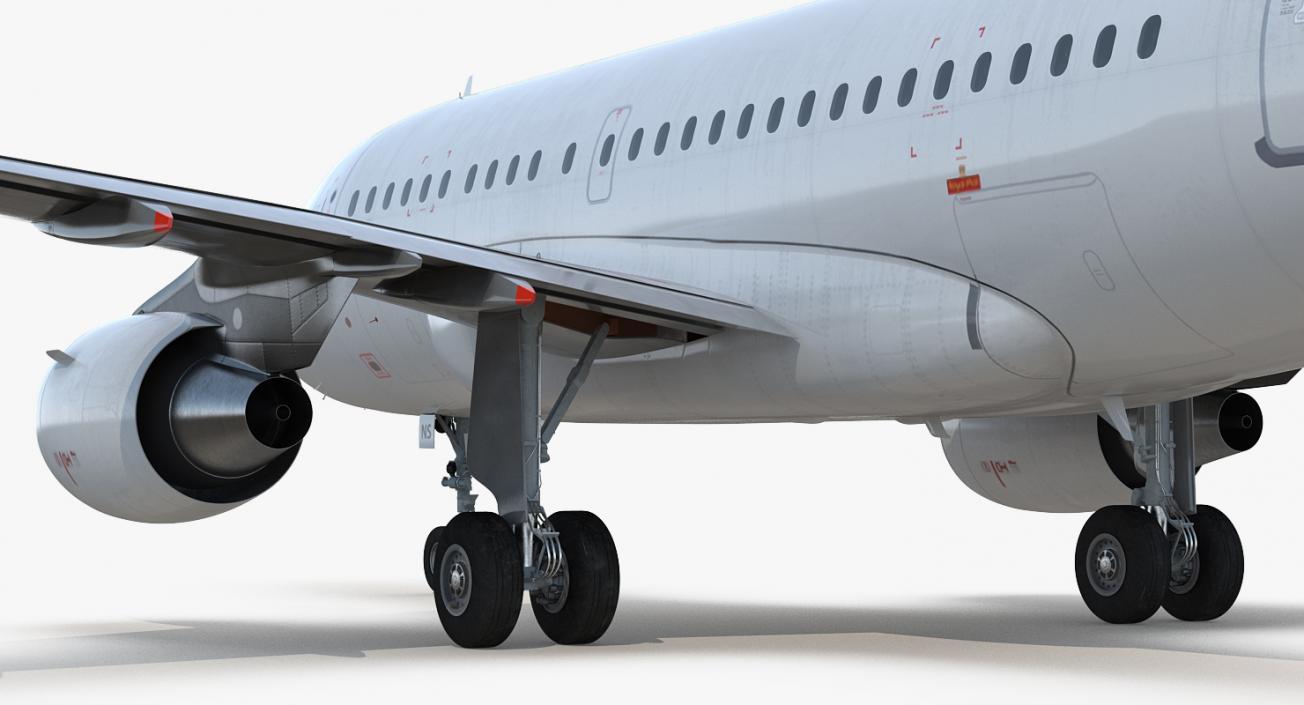 3D Airbus A318 Generic Rigged