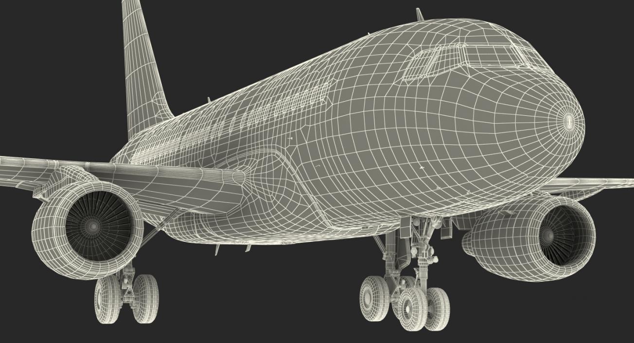 3D Airbus A318 Generic Rigged