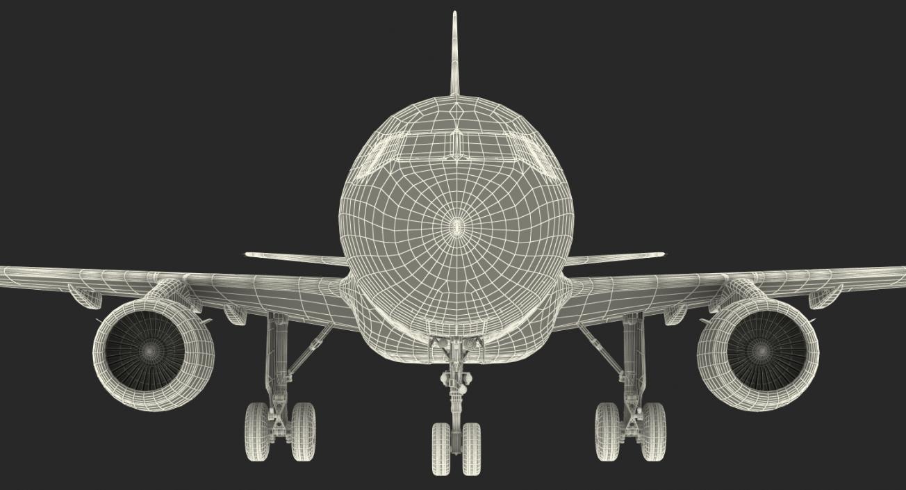 3D Airbus A318 Generic Rigged