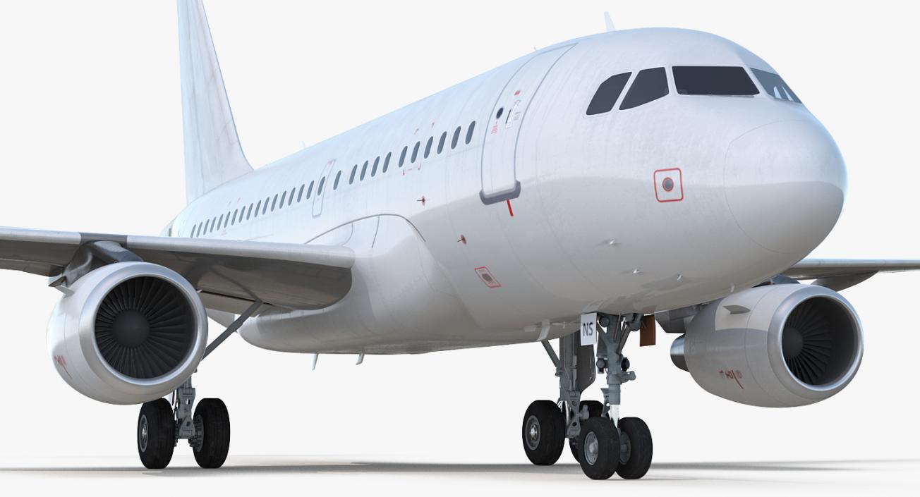 3D Airbus A318 Generic Rigged