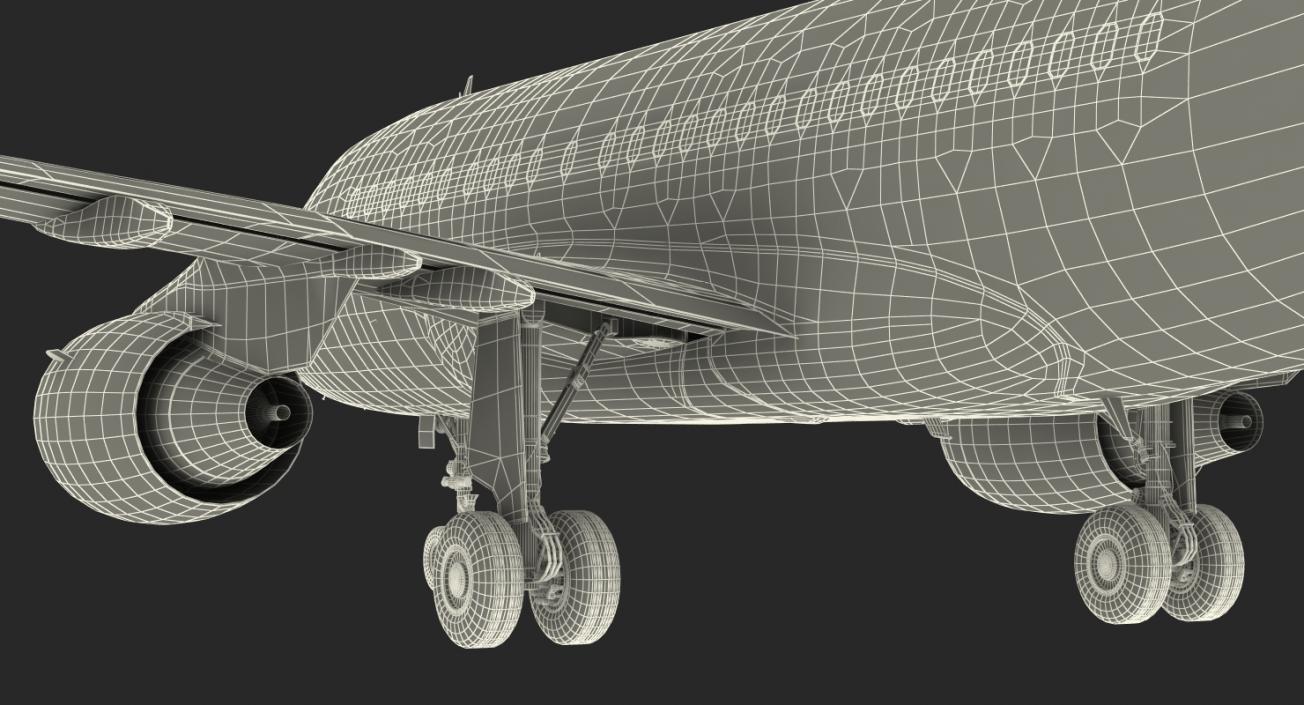 3D Airbus A318 Generic Rigged