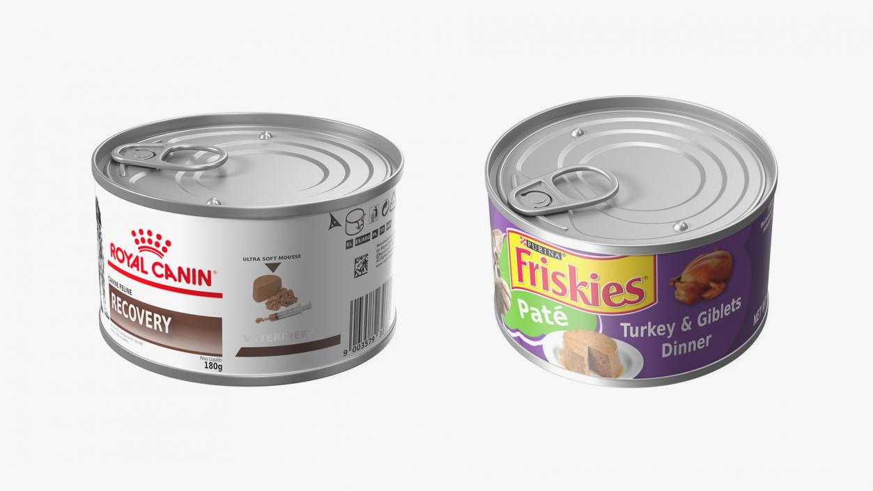 3D Pet Canned Food Collection