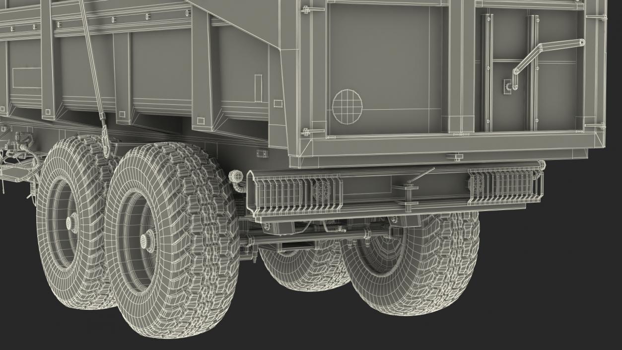 3D model Maupu 18t Trailer Clean Rigged