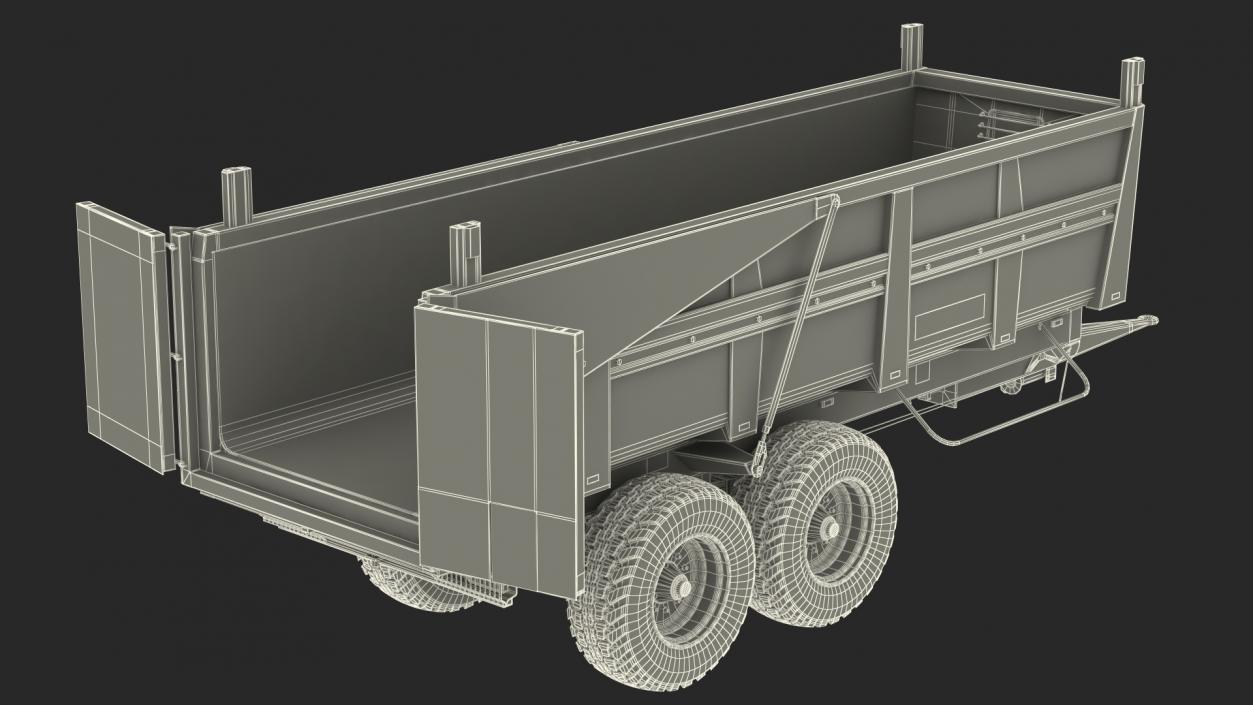 3D model Maupu 18t Trailer Clean Rigged