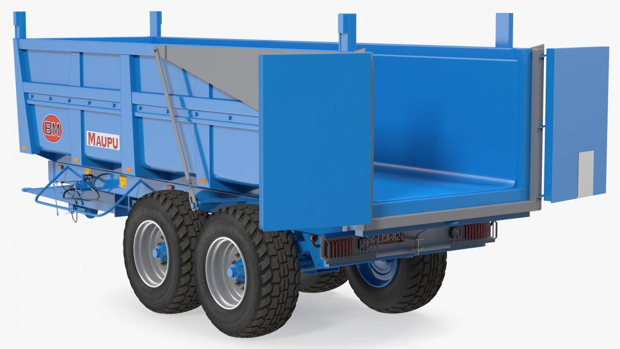 3D model Maupu 18t Trailer Clean Rigged