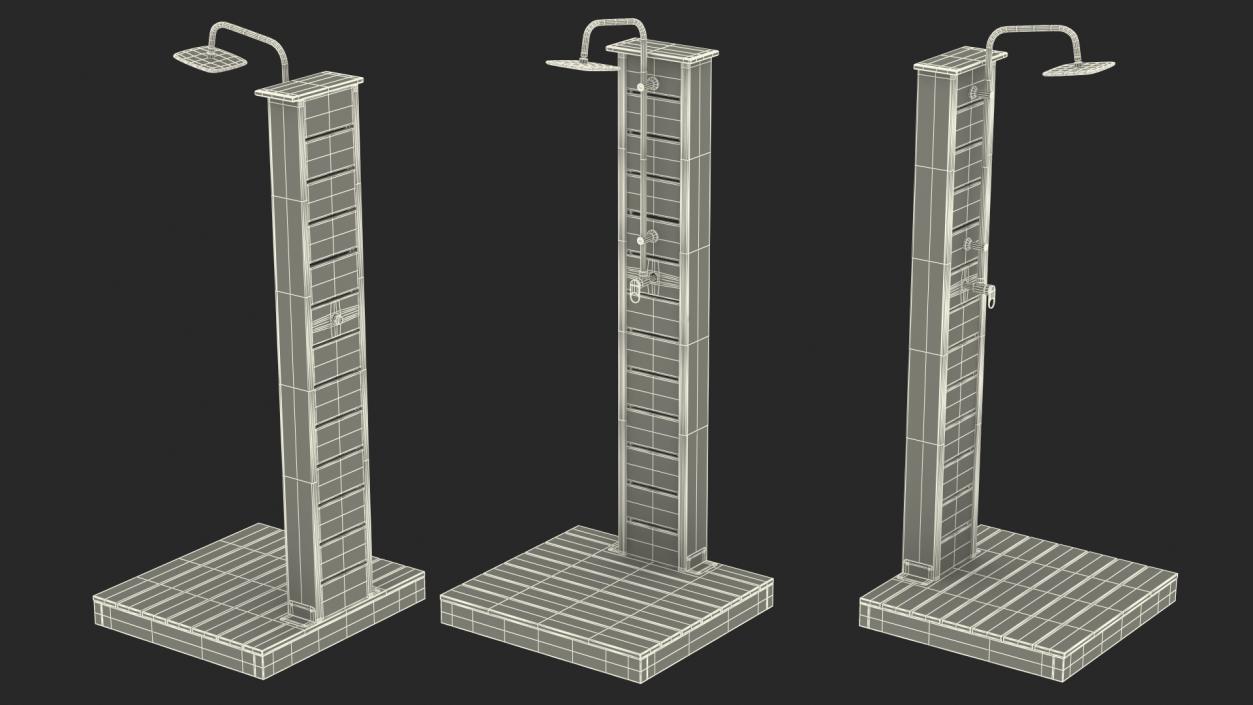 3D Sunlight Outdoor Shower model