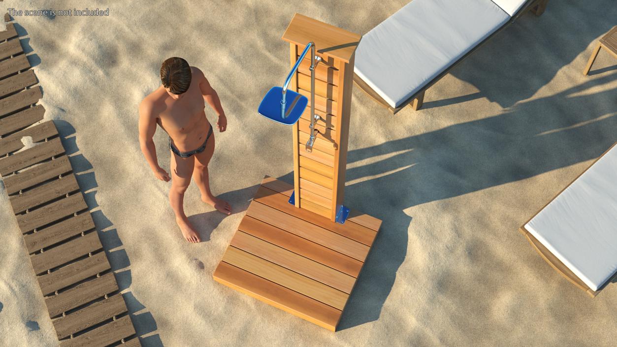 3D Sunlight Outdoor Shower model