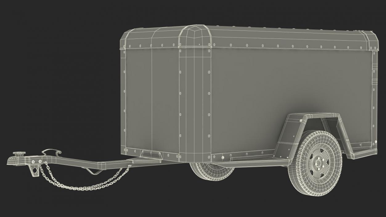 U-Haul 4x8 Cargo Trailer 3D model