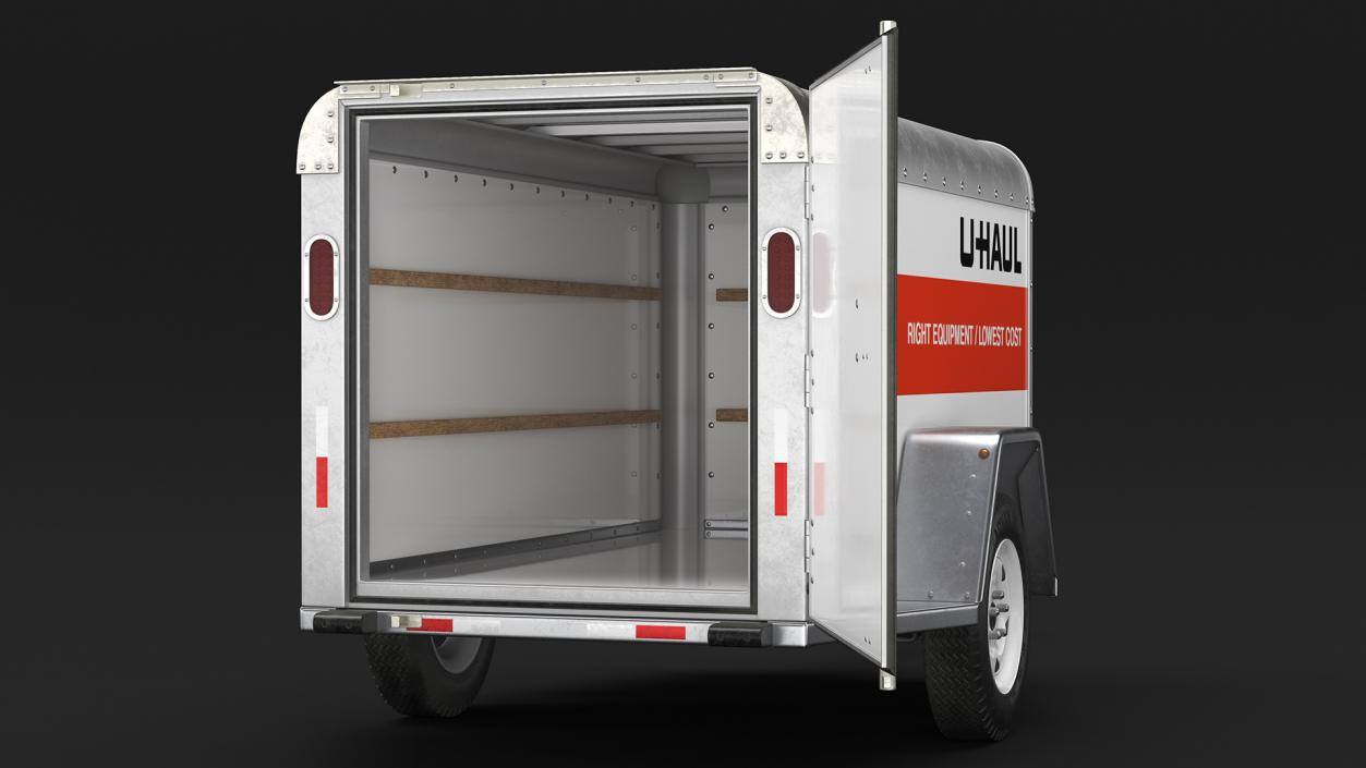 U-Haul 4x8 Cargo Trailer 3D model