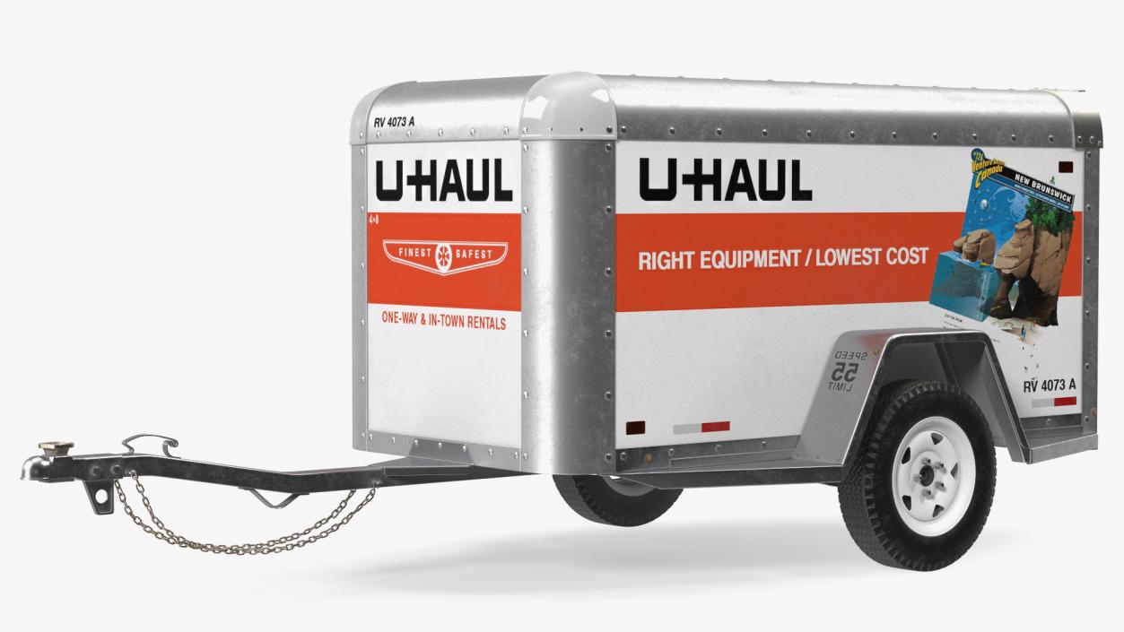 U-Haul 4x8 Cargo Trailer 3D model