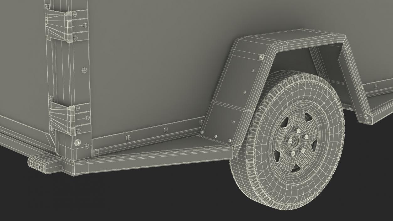 U-Haul 4x8 Cargo Trailer 3D model