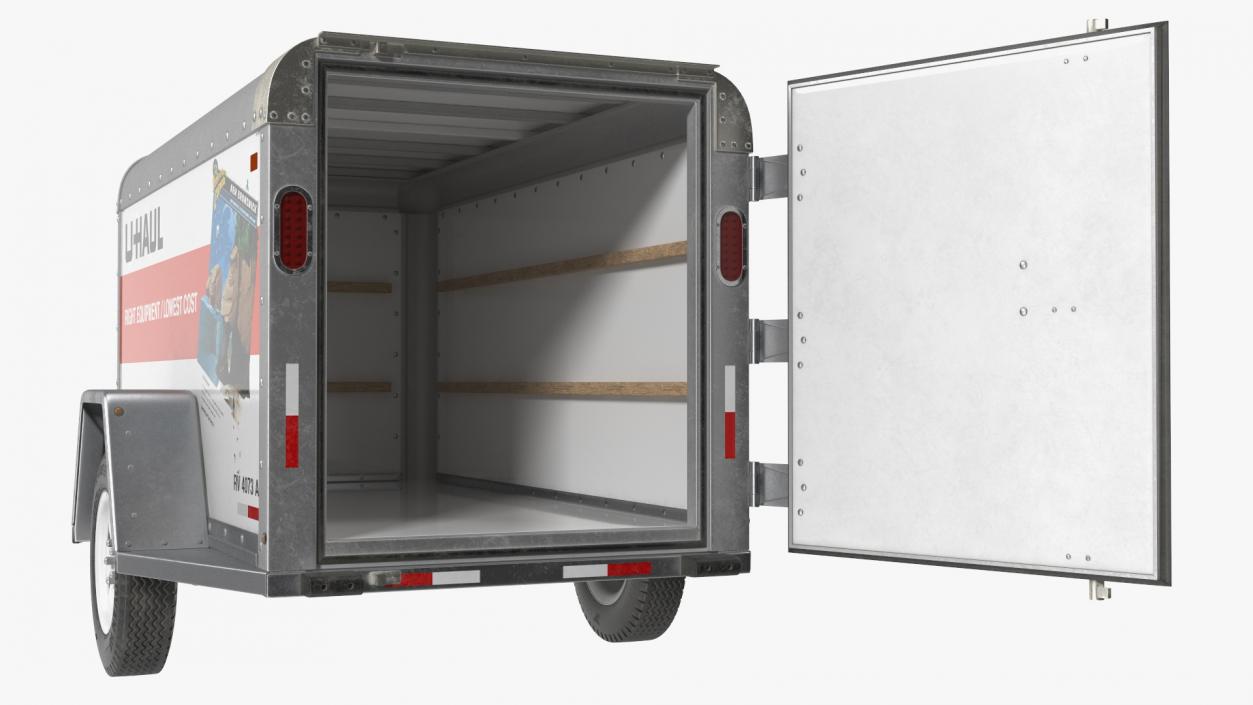 U-Haul 4x8 Cargo Trailer 3D model