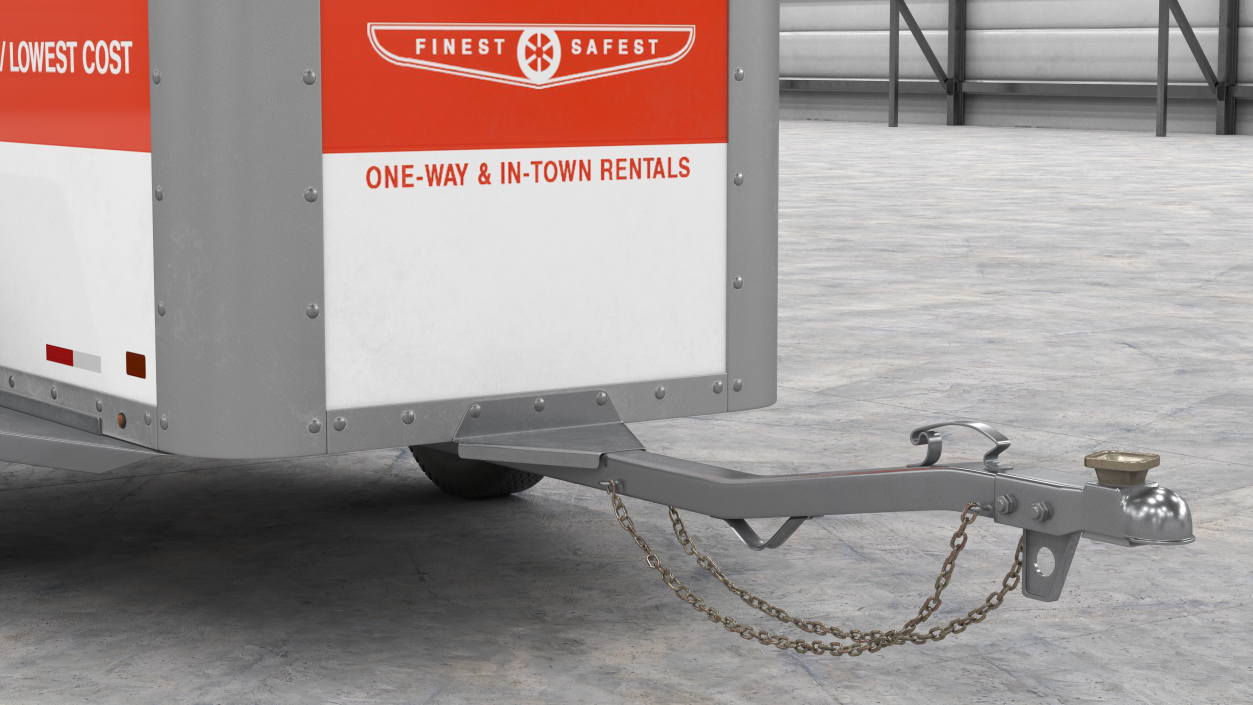 U-Haul 4x8 Cargo Trailer 3D model