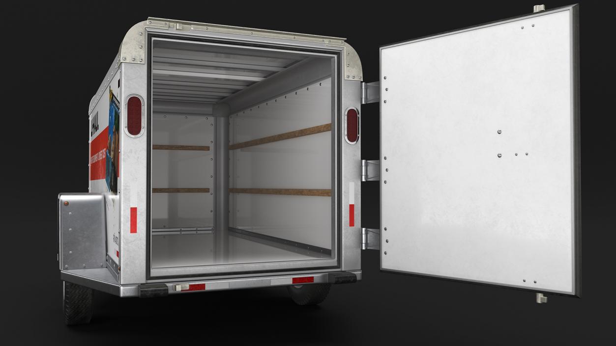 U-Haul 4x8 Cargo Trailer 3D model