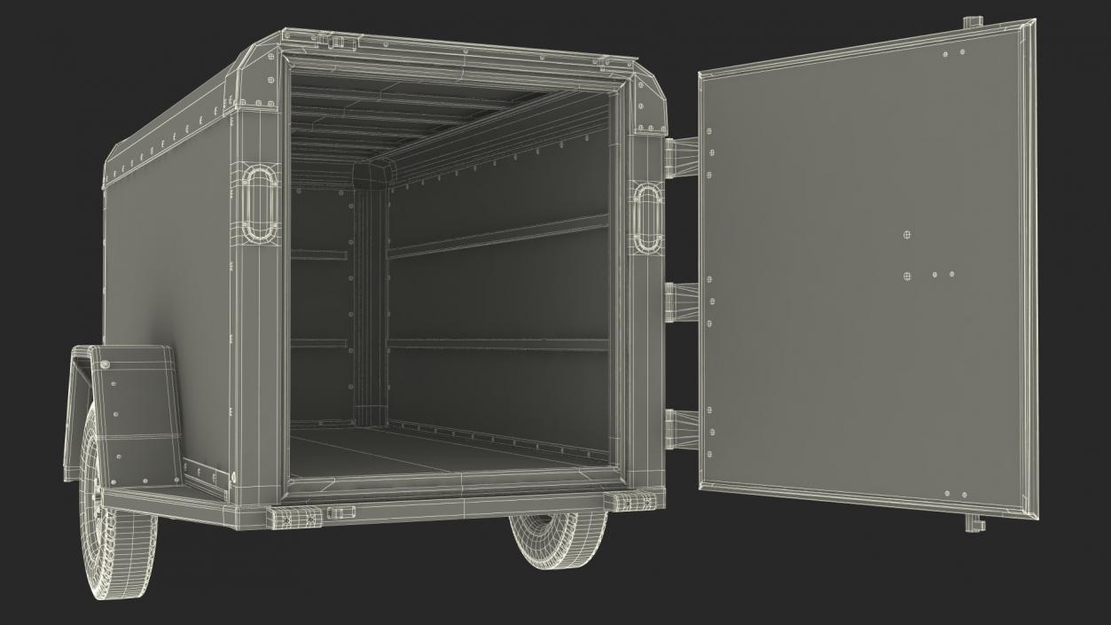 U-Haul 4x8 Cargo Trailer 3D model