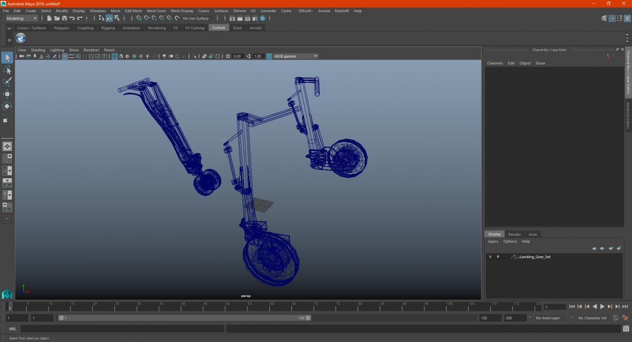 3D Landing Gear Set