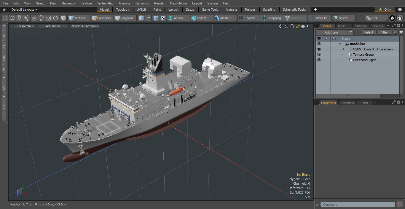 USNS Howard O Lorenzen Ship 3D