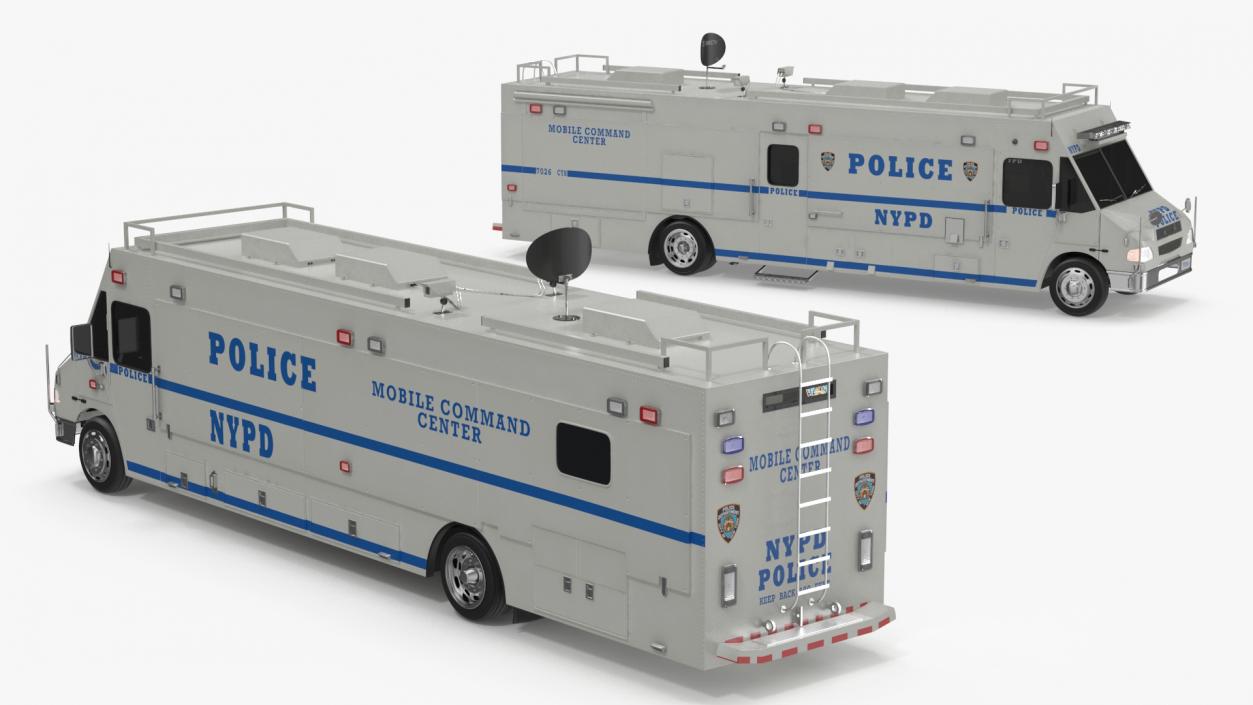 NYPD ASPCA Mobile Command Center Illuminated 3D model