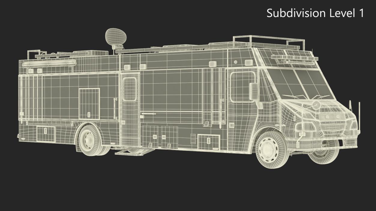 NYPD ASPCA Mobile Command Center Illuminated 3D model