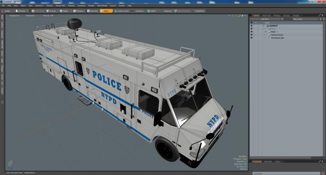 NYPD ASPCA Mobile Command Center Illuminated 3D model