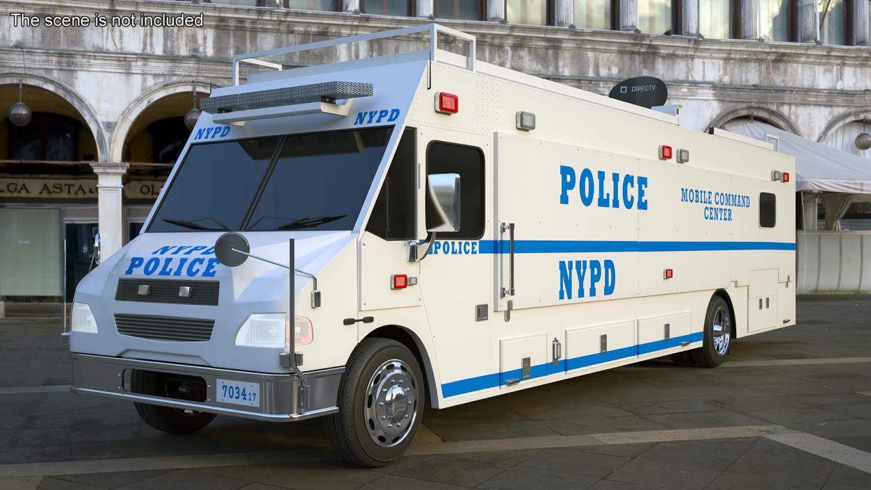 NYPD ASPCA Mobile Command Center Illuminated 3D model