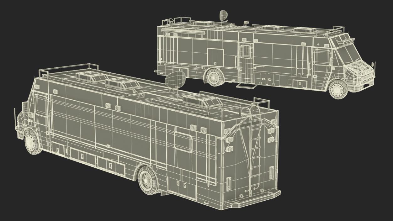 NYPD ASPCA Mobile Command Center Illuminated 3D model