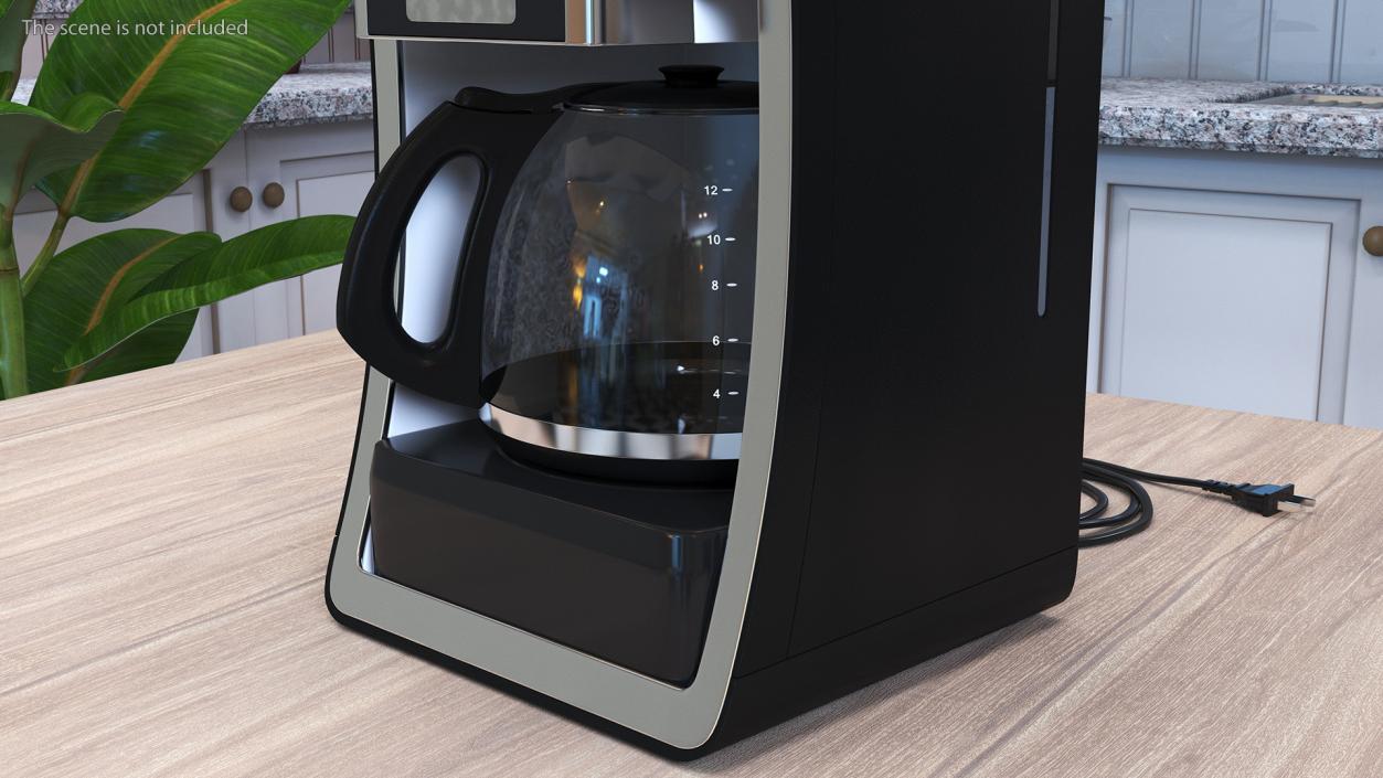 3D Coffee Maker with Glass Carafe 12 Cups model