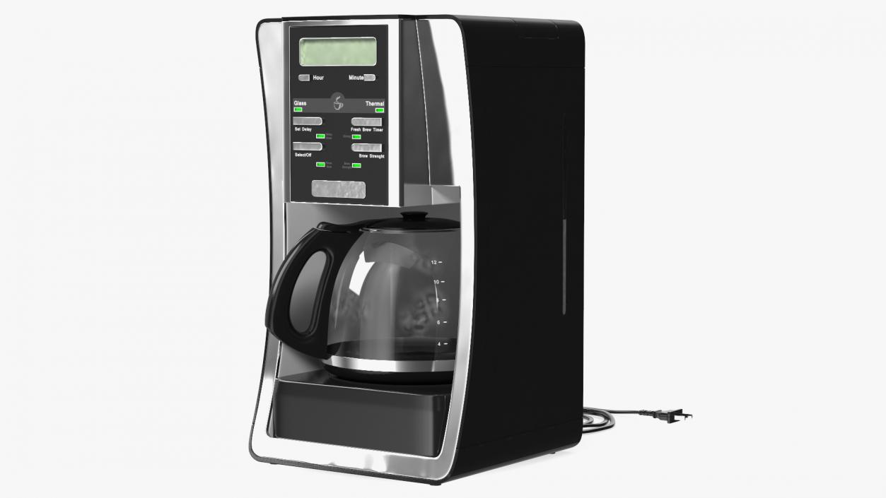 3D Coffee Maker with Glass Carafe 12 Cups model