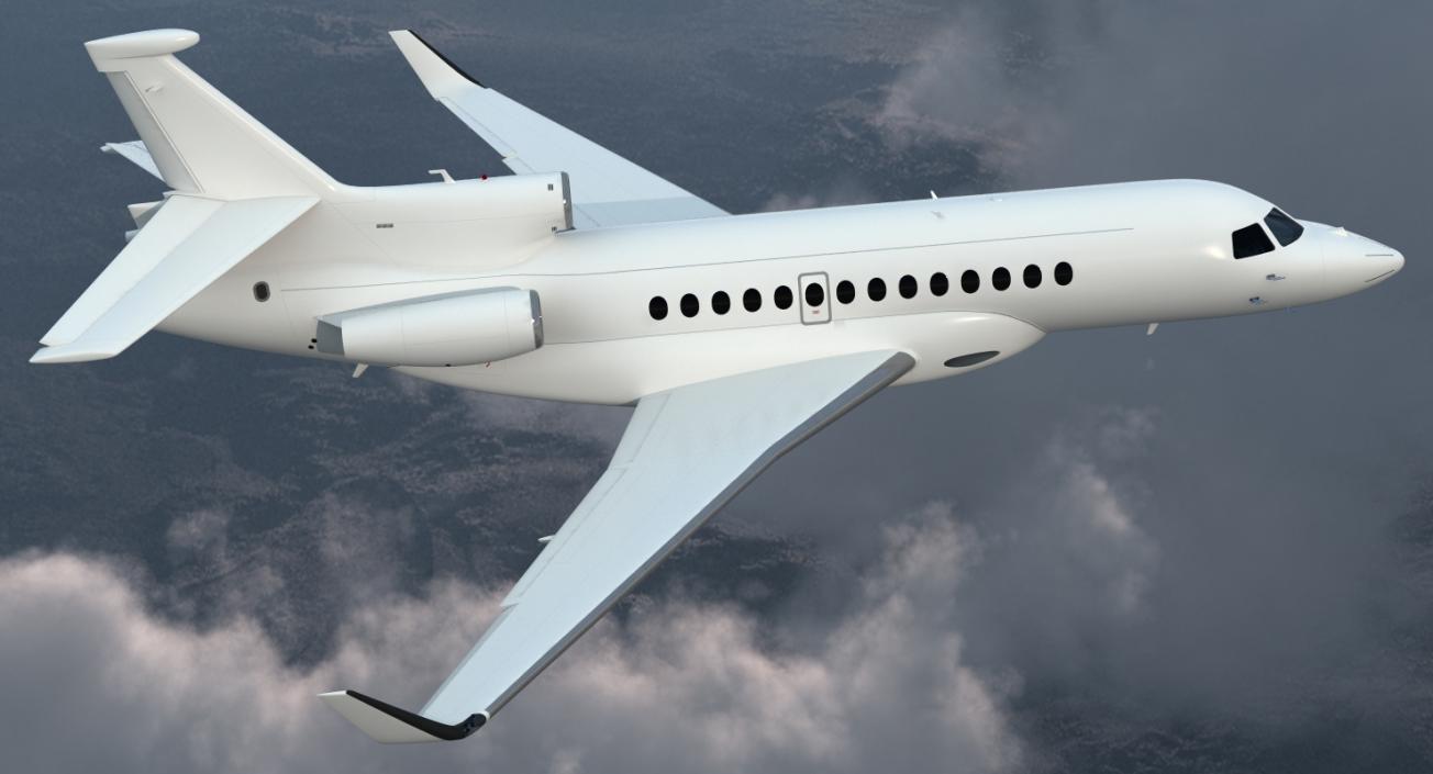 Business Jet Dassault Falcon 7X Generic 3D model