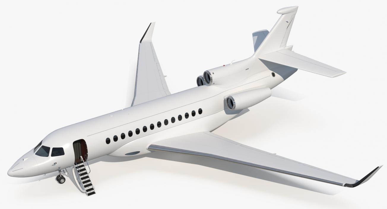 Business Jet Dassault Falcon 7X Generic 3D model