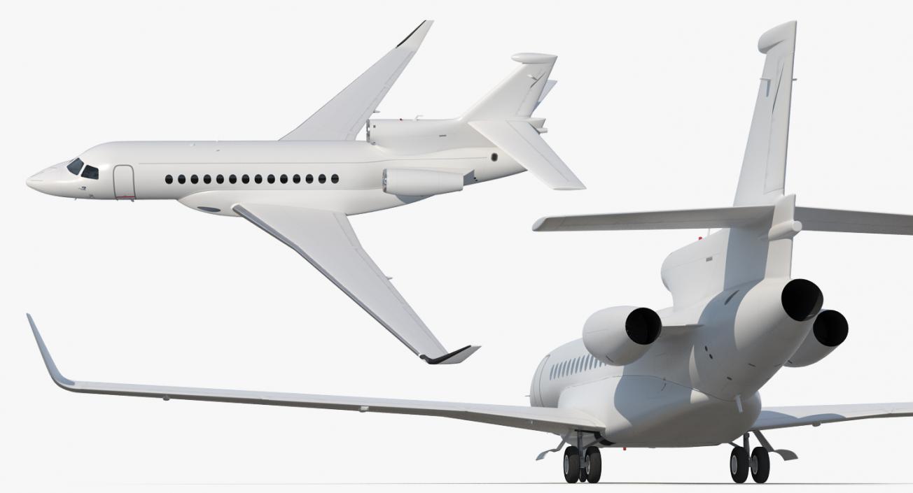 Business Jet Dassault Falcon 7X Generic 3D model