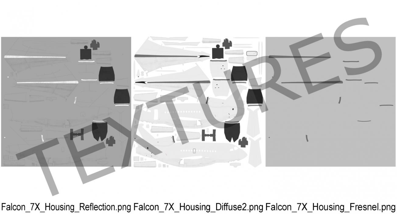 Business Jet Dassault Falcon 7X Generic 3D model