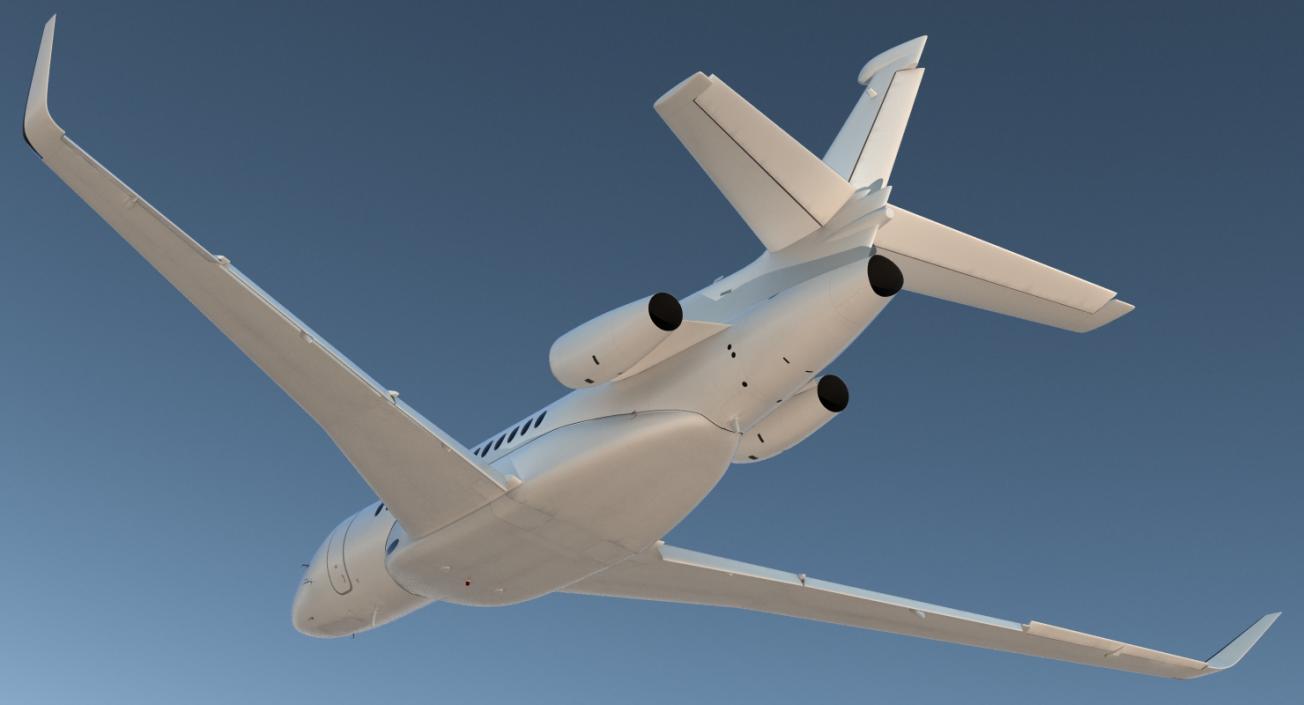 Business Jet Dassault Falcon 7X Generic 3D model