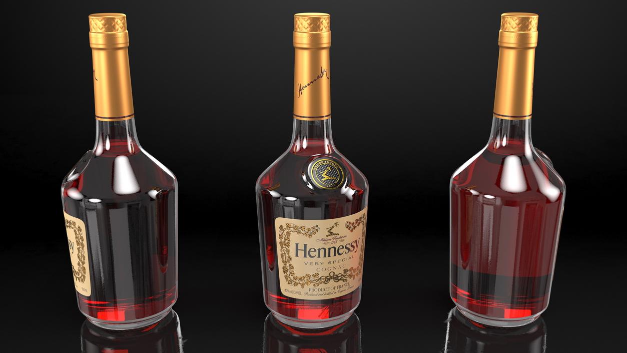 3D Hennessy VS Cognac model