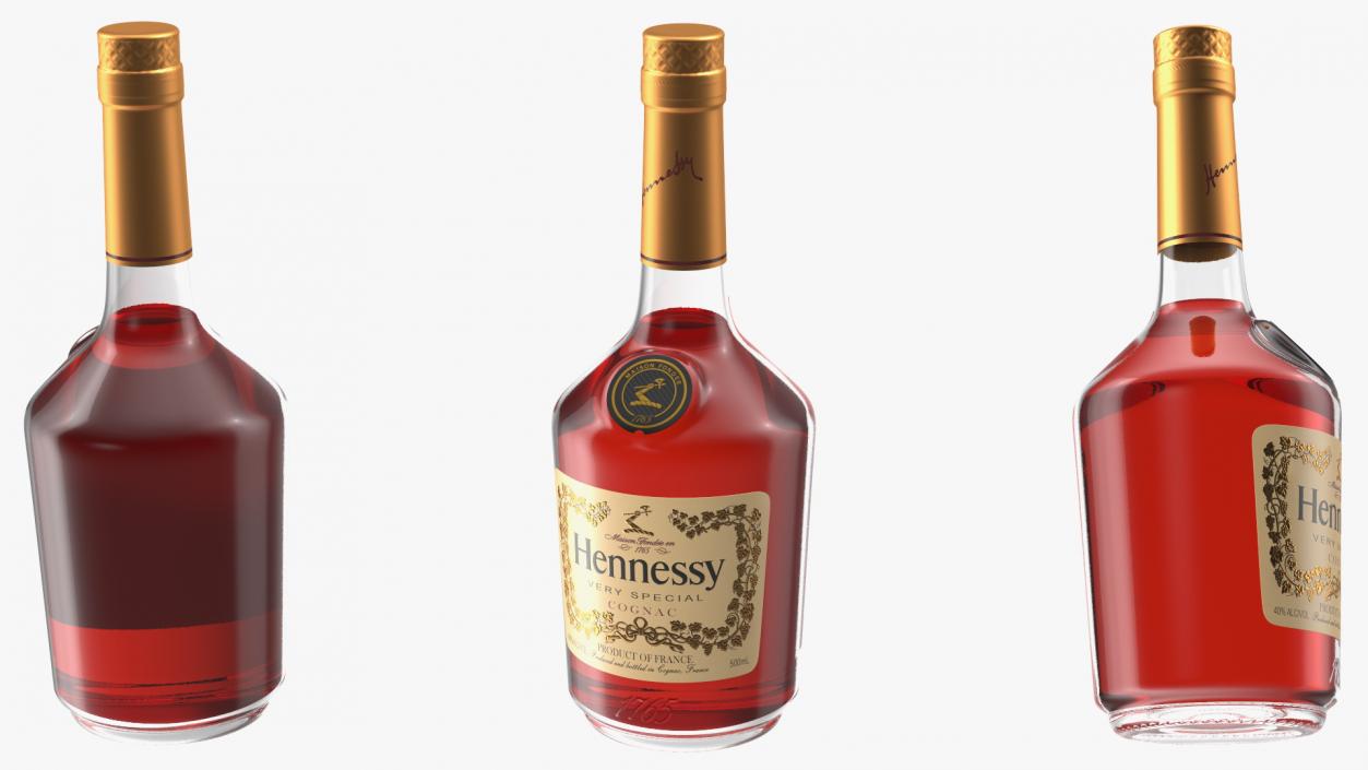 3D Hennessy VS Cognac model