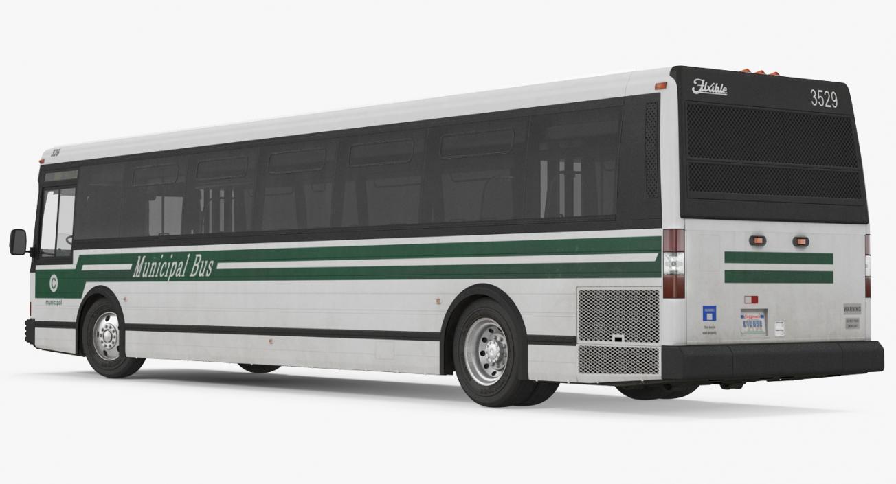 Flxible Metro D Transit Bus 3D