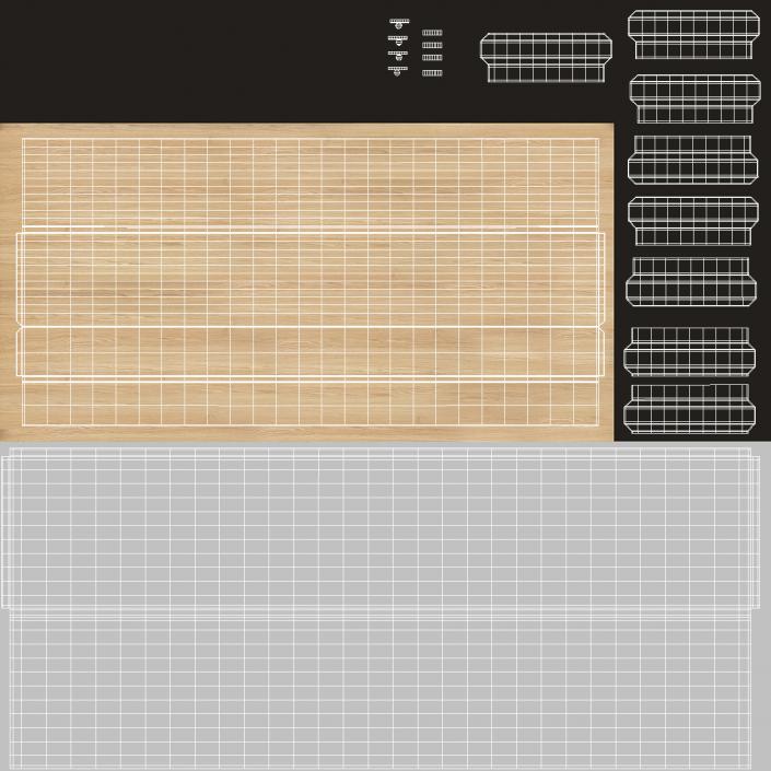 3D model Classroom Table