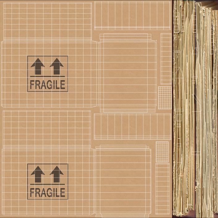 Conveyor Line With Boxes 3D model