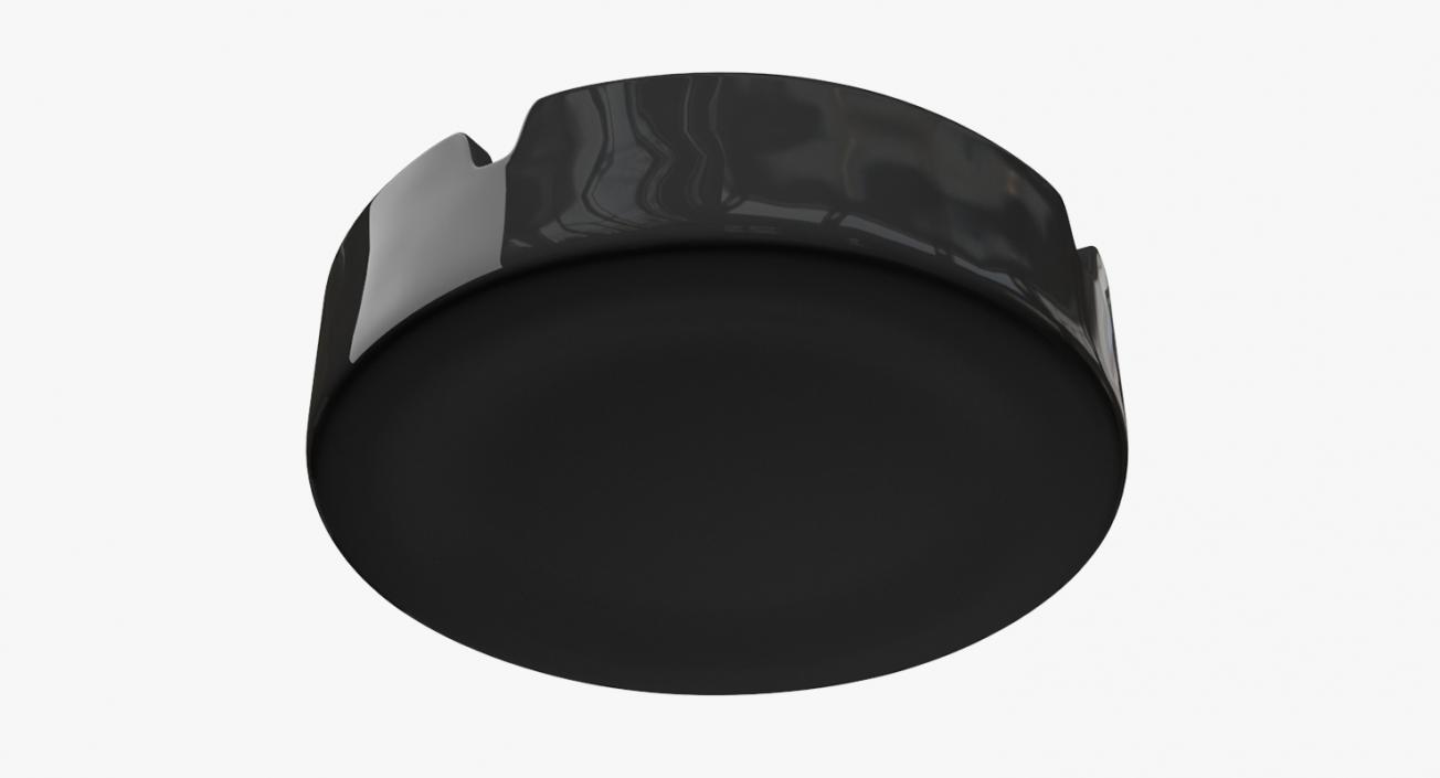 Black Glass Ashtray 3D model