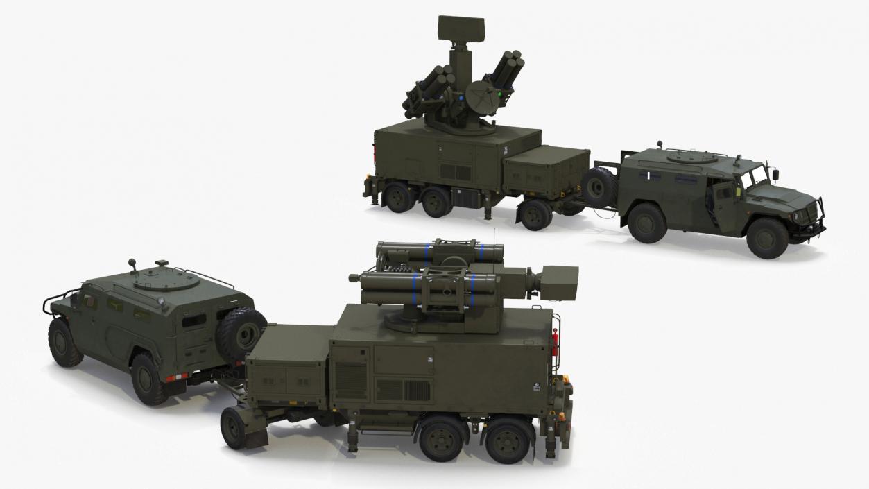 Military Truck with Missile System Crotale NG 2 3D