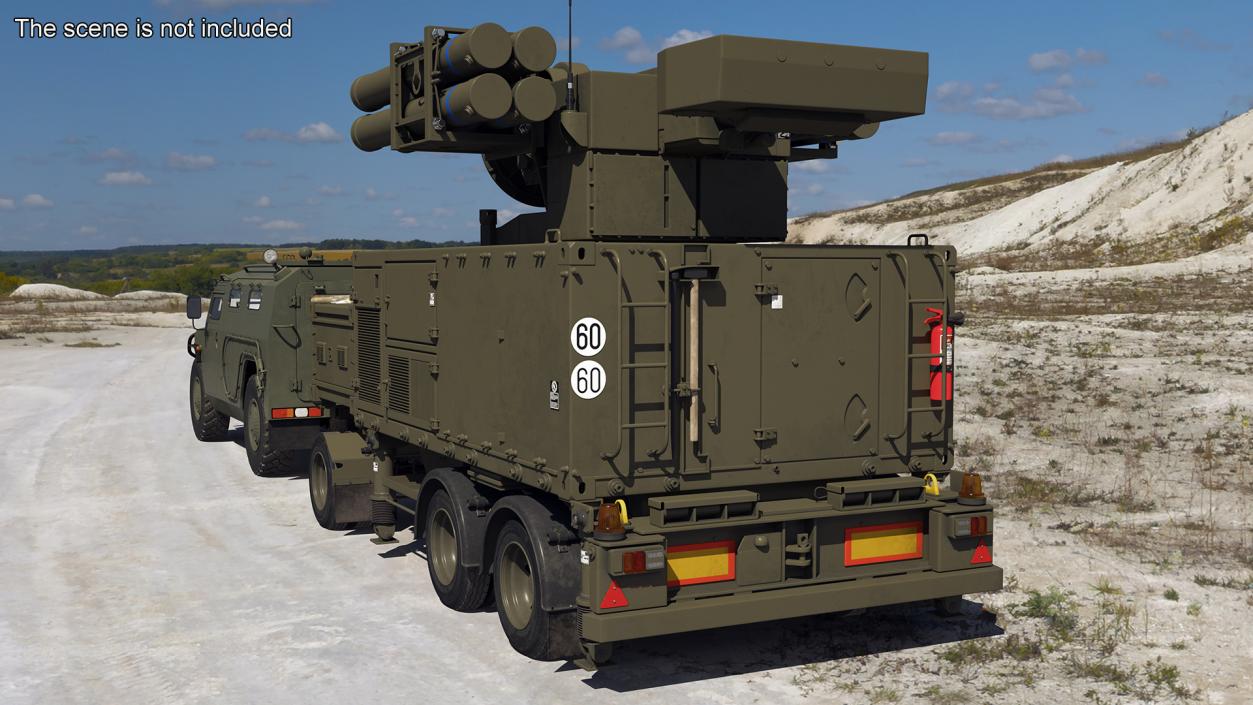 Military Truck with Missile System Crotale NG 2 3D