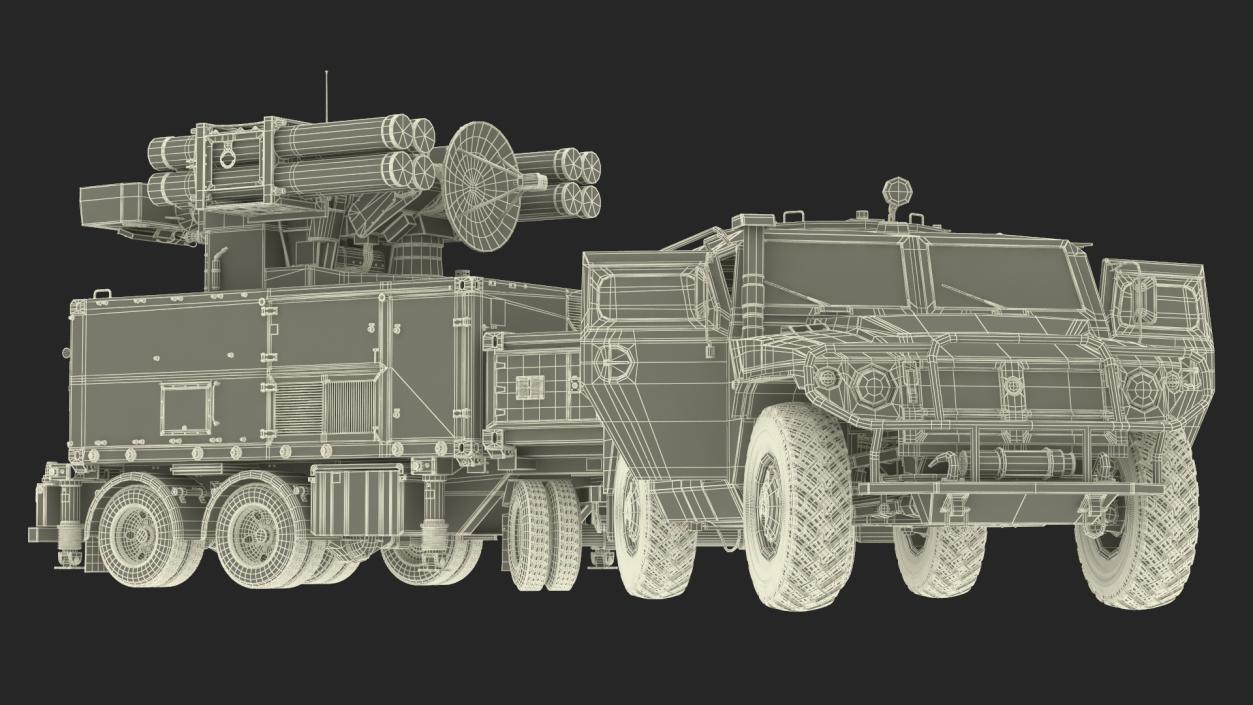 Military Truck with Missile System Crotale NG 2 3D