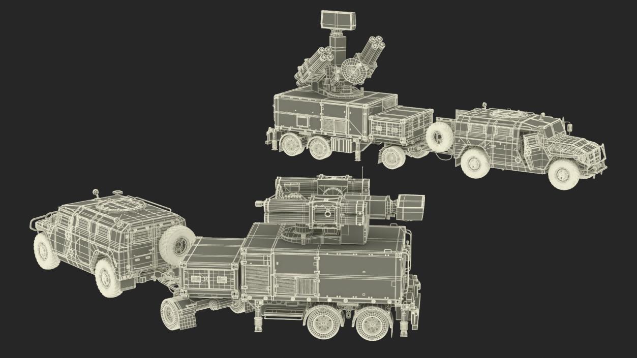 Military Truck with Missile System Crotale NG 2 3D