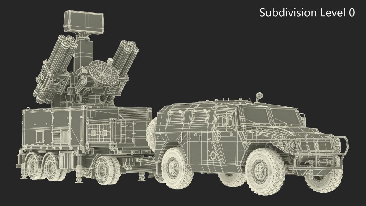 Military Truck with Missile System Crotale NG 2 3D