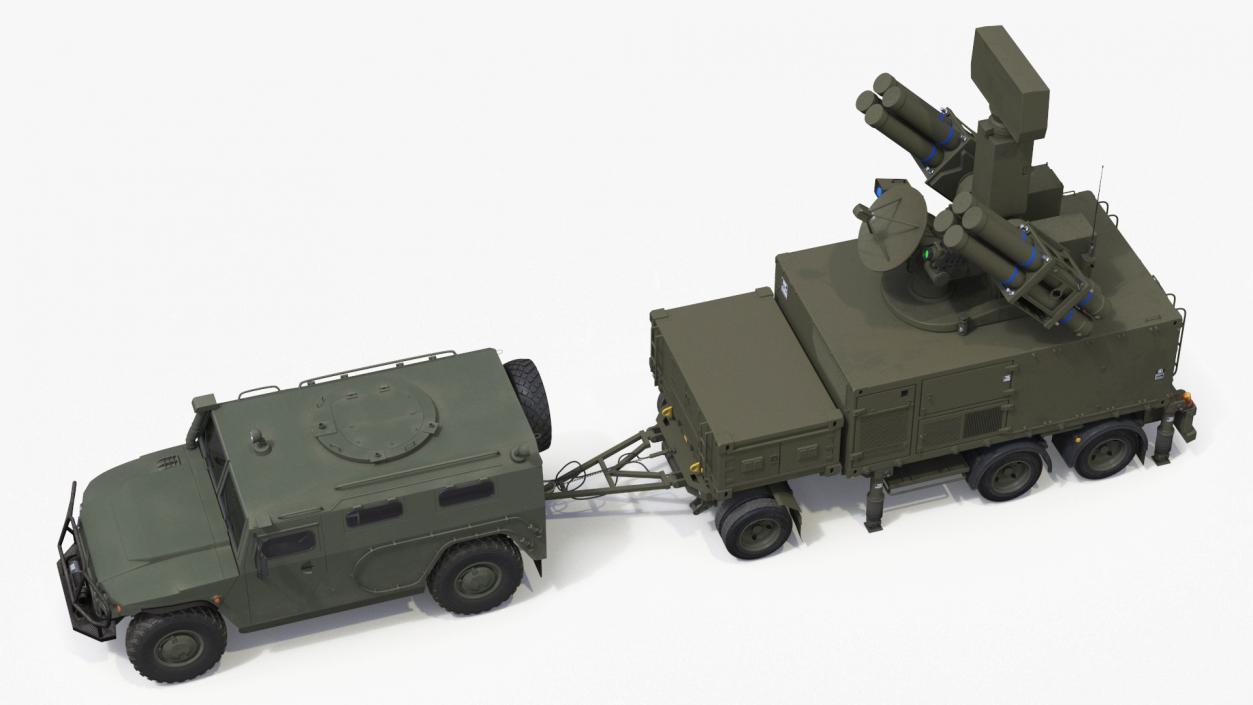 Military Truck with Missile System Crotale NG 2 3D