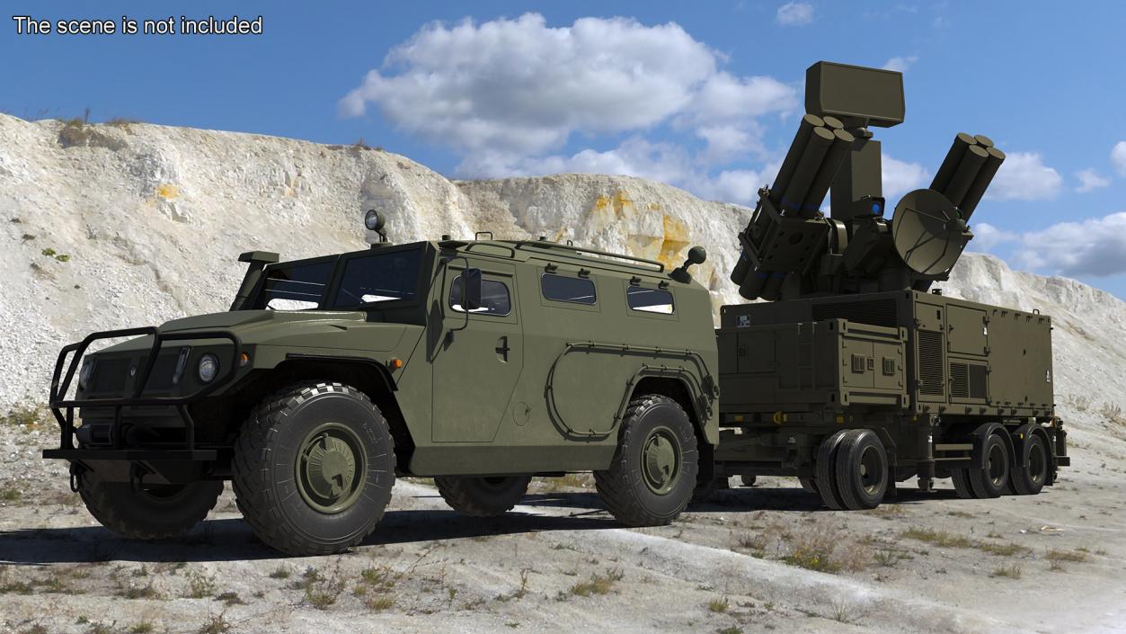 Military Truck with Missile System Crotale NG 2 3D