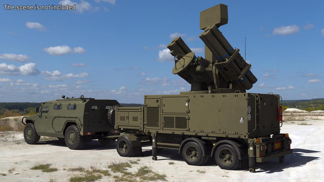 Military Truck with Missile System Crotale NG 2 3D