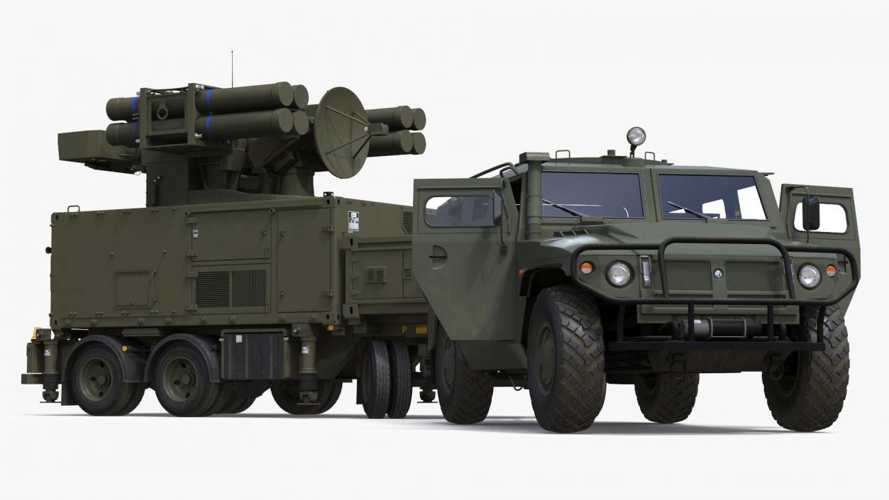 Military Truck with Missile System Crotale NG 2 3D