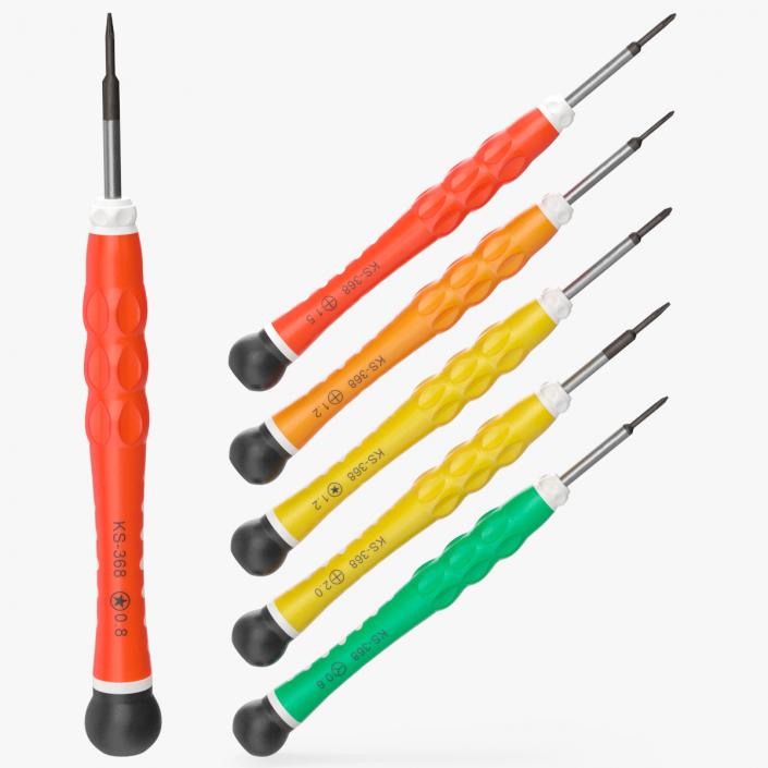 3D Cellphone Repair Screwdrivers Set model